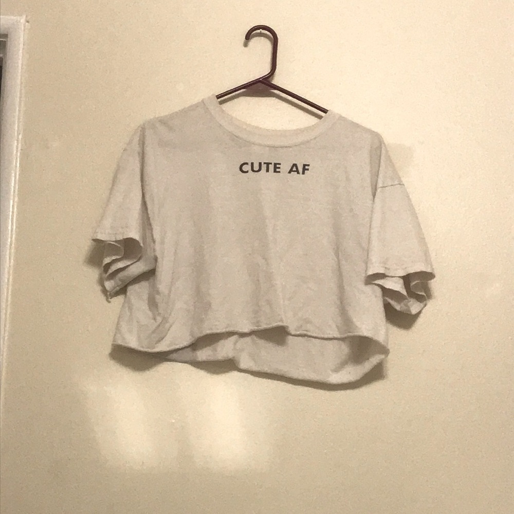 White crop top